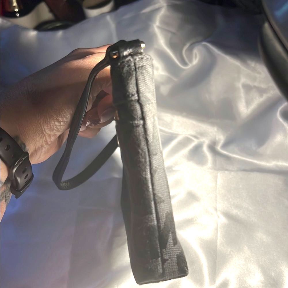 Michael Kors Black Convertable Monogram Wristlet - image 5